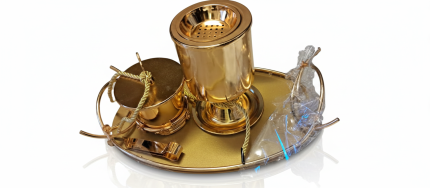 Gold Incense Burner Set