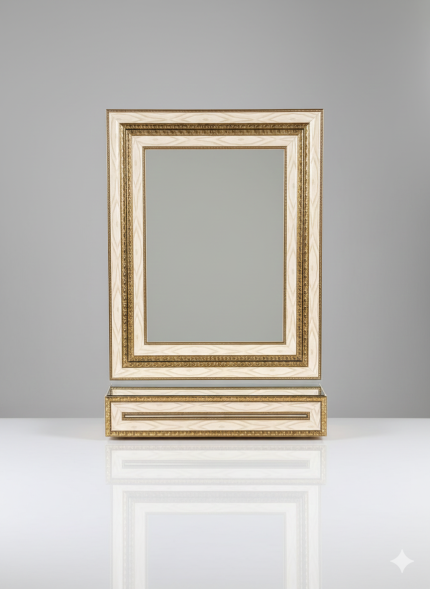 Wood Grain Gold Mirror